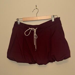 Zara Burgundy Skorts with Drawstring